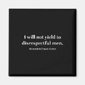 Aoc私は失礼な男性に屈しない_1 マグネット (正面)