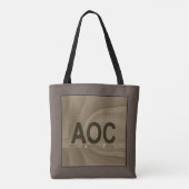 AOC -アレキサンドリアOcasio-Cortezの政治ファン トートバッグ (裏面)