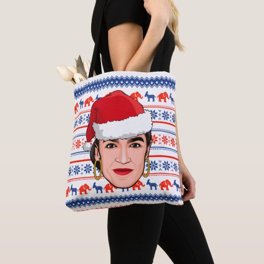 AOC クリスマス トートバッグ (クローズアップ)