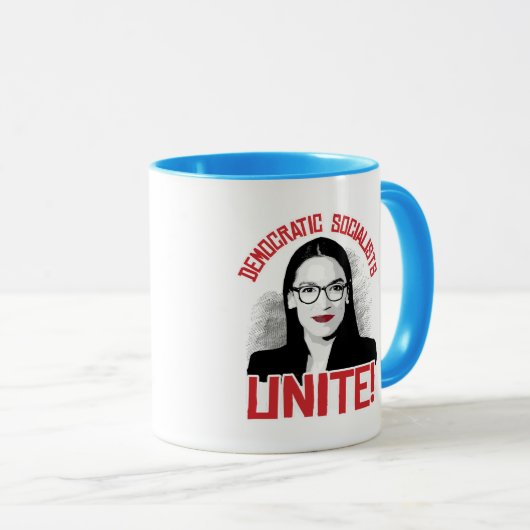 AOC -民主党の社会主義者は結合します マグカップ (正面右)