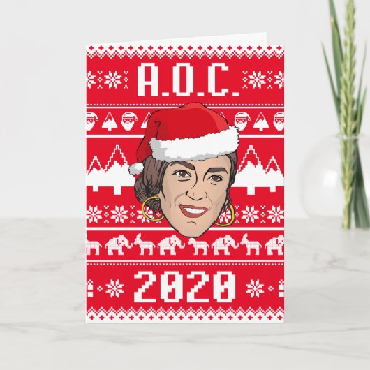 AOC 2020 クリスマスがっかり カード (正面)