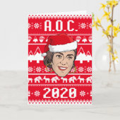 AOC 2020 クリスマスがっかり カード (黄色い花)