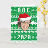 AOC 2020 クリスマスプレゼント カード (黄色い花)