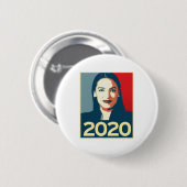 AOC 2020 宣伝グッズ 缶バッジ (正面&裏面)