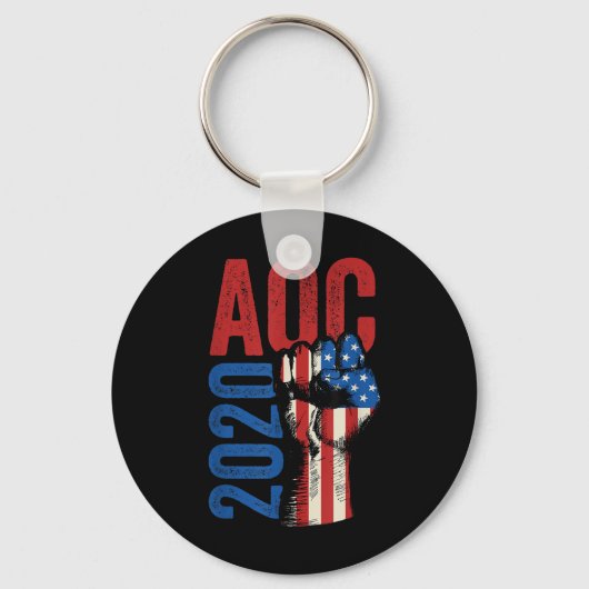 Aoc 2020 Recydria Ocasio Cortez El社長 キーホルダー (正面)