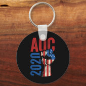 Aoc 2020 Recydria Ocasio Cortez El社長 キーホルダー (正面)