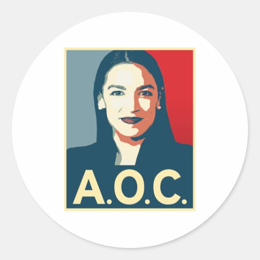 AOC 2024 宣伝グッズ ラウンドシール (正面)