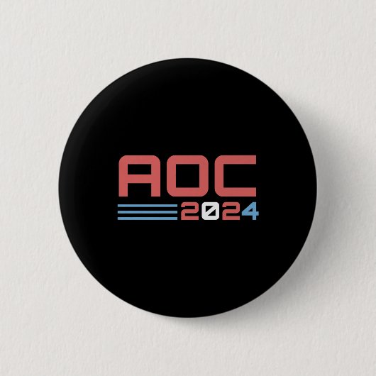 Aoc 2024 Usa President America Premium 缶バッジ (正面)