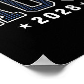 Aoc 2028シンプル名門私立校風の大学 ポスター (角)