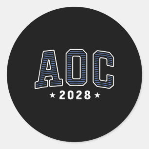 Aoc 2028シンプル名門私立校風の Varsityタンク上部 ラウンドシール