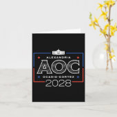 Aoc 2028ホワイトハウス長袖 カード (黄色い花)