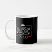Aoc 2028ホワイトハウス長袖 コーヒーマグカップ (左)