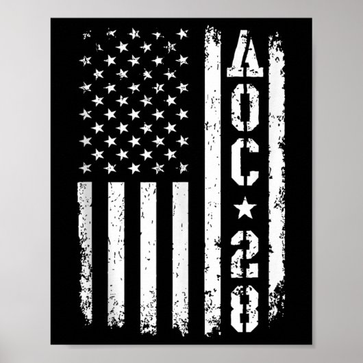 Aoc 2028米国国旗のタンクトップ ポスター (正面)