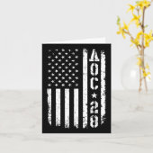 Aoc 2028米国国旗 カード (黄色い花)