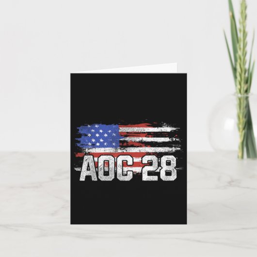 Aoc 2028米国総動揺して合州旗 カード (正面)