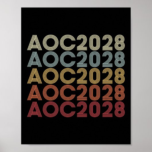 Aoc 2028 A.O.C. 2028大統領選挙 ポスター (正面)