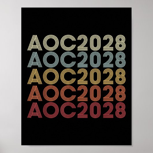 Aoc 2028 A.O.C. 2028大統領選挙 ポスター (正面)