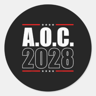 Aoc 2028 A.O.C. 2028大統領選挙 ラウンドシール