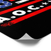 Aoc 2028 A.O.C. 2028米国国旗 ポスター (角)