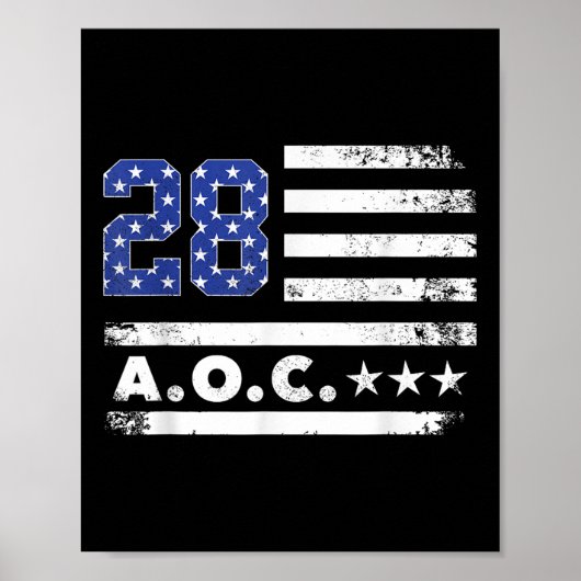 Aoc 2028 A.O.C. 2028米国国旗 ポスター (正面)