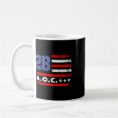Aoc 2028 A.O.C. 2028米国国旗Pの場合 コーヒーマグカップ (左)