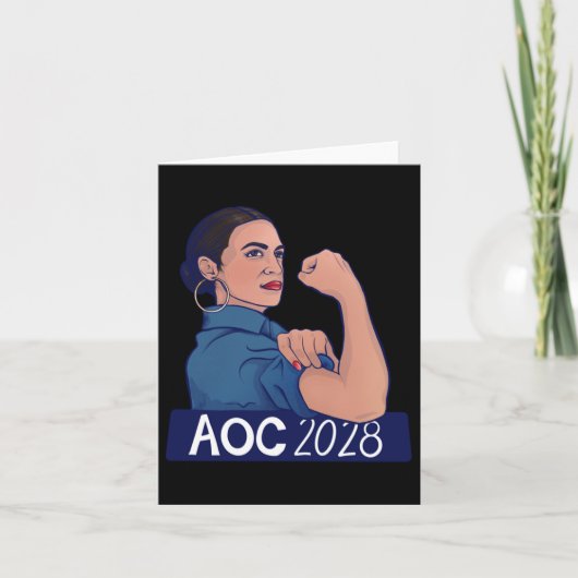 Aoc 2028 Alexandria Ocasio Cortez 2028長袖 カード (正面)