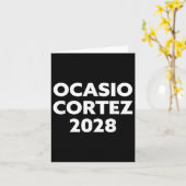 Aoc 2028 - Ocasio Cortez 2028 カード (黄色い花)