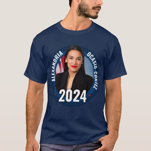 AOC - Alexandria Ocasio-Cortez 2024 Tシャツ (正面)