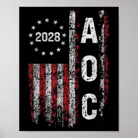Aoc Alexandria Ocasio Cortez 2028大統領選挙のために ポスター (正面)