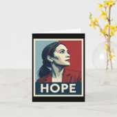 Aoc Alexandria Ocasio Cortez 2028社長 – カード (黄色い花)