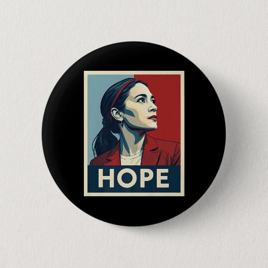 Aoc Alexandria Ocasio Cortez 2028社長 – 缶バッジ (正面)