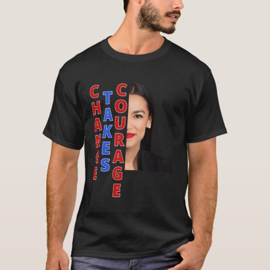 Aoc Changeは勇気を取るオカシオコルテズギフト Tシャツ (正面)