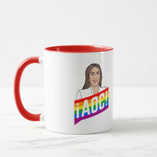 AOC LGBTプライド マグカップ (左)