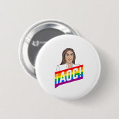 AOC LGBTプライド 缶バッジ (正面&裏面)
