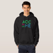 AOC Plus Me Us Alexandria Ocasio Cortez Green New パーカ (正面フル)