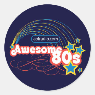 AOLのラジオ-素晴らしい80年代 ラウンドシール