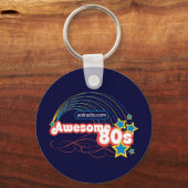 AOLラジオ – 素晴らし '80s キーホルダー (正面)