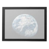 Aollo 8宇宙船から取り出された地球。 ノートパッド (正面)