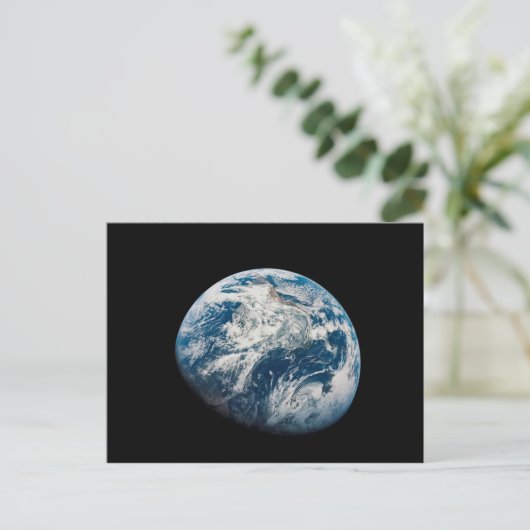 Aollo 8宇宙船から取り出された地球。 ポストカード (スタンド正面)