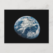 Aollo 8宇宙船から取り出された地球。 ポストカード (正面)