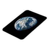 Aollo 8宇宙船から取り出された地球。 マグネット (左側)