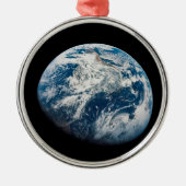 Aollo 8宇宙船から取り出された地球。 メタルオーナメント (正面)