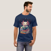 Aolotl Books Readsalotl Reading Bookworm Boys Girl Tシャツ (正面フル)