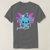 Aolotl Fish Playing Video Games Lizard Tシャツ (デザイン正面)