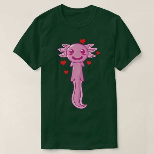 Aolotl is in Love Tシャツ (デザイン正面)