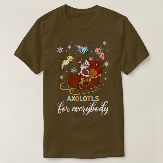 Aolotls For Everybody Ugly Christmas Aolotl Tシャツ (デザイン正面)