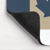 (AOP)カナダ国旗Navy/Tan - マウスパッド (コーナー)