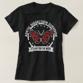 Aortic Dissection Survivor, red-ribbon raising awa Tシャツ (デザイン正面)