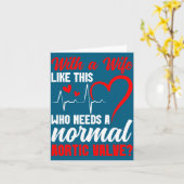 Aortic Valve Warrior Wife Heart Surgery Valve Repl カード (黄色い花)