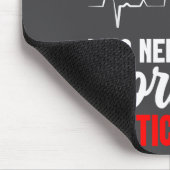 Aortic Valve Warrior Wife Heart Surgery Valve Repl マウスパッド (コーナー)